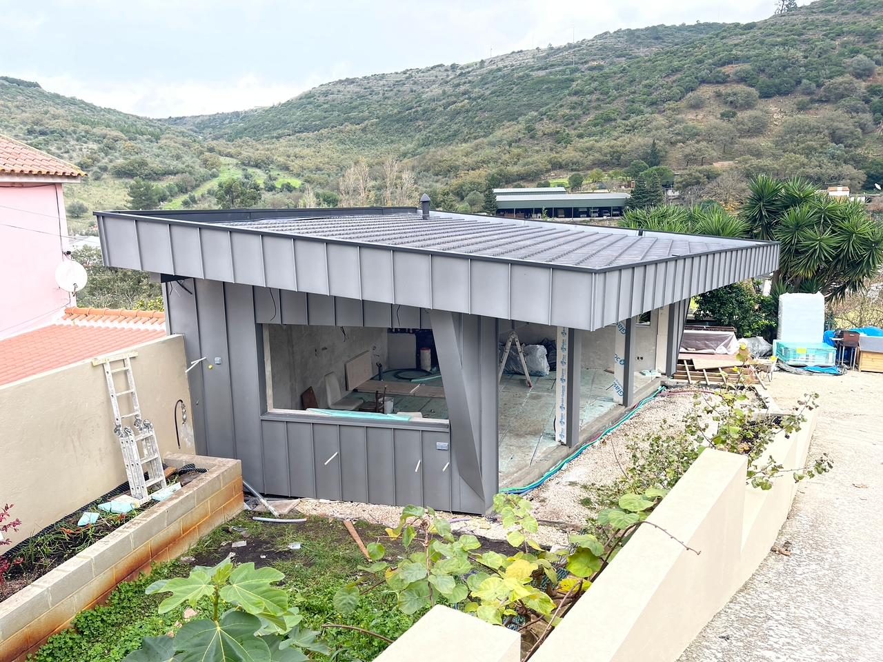 Telhado em cobre com junta click